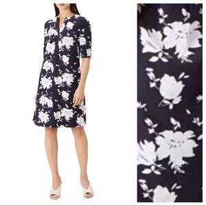 NWT. Hobbs Faye Floral Shift Mini Dress. Size 8.
